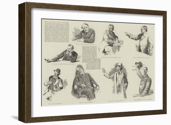 More Debating Society Sketches-null-Framed Giclee Print