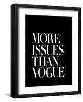 More Issues Than Vogue Black-Brett Wilson-Framed Art Print