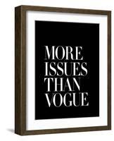 More Issues Than Vogue Black-Brett Wilson-Framed Art Print