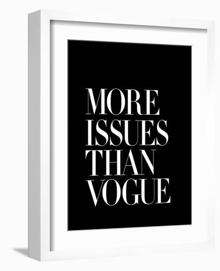 More Issues Than Vogue Black-Brett Wilson-Framed Art Print