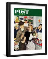 "More Money, Honey" Saturday Evening Post Cover, July 21, 1951-George Hughes-Framed Giclee Print