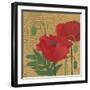 More Poppies with Pattern-Kathrine Lovell-Framed Art Print