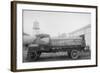 More Power from Lightening Motor Fuel from Penn Oil Truck-null-Framed Art Print