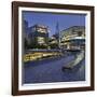 More Riverside, the Scoop, High Rises, the Shard Skyscraper, in the Evening-Rainer Mirau-Framed Photographic Print