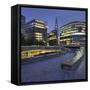 More Riverside, the Scoop, High Rises, the Shard Skyscraper, in the Evening-Rainer Mirau-Framed Stretched Canvas