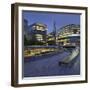 More Riverside, the Scoop, High Rises, the Shard Skyscraper, in the Evening-Rainer Mirau-Framed Photographic Print