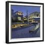 More Riverside, the Scoop, High Rises, the Shard Skyscraper, in the Evening-Rainer Mirau-Framed Photographic Print