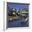 More Riverside, the Scoop, High Rises, the Shard Skyscraper, in the Evening-Rainer Mirau-Framed Photographic Print