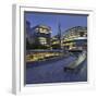 More Riverside, the Scoop, High Rises, the Shard Skyscraper, in the Evening-Rainer Mirau-Framed Photographic Print