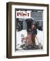 "More Snow?" Saturday Evening Post Cover, December 29, 1951-George Hughes-Framed Giclee Print