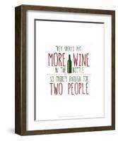 More Wine - Wink Designs Contemporary Print-Michelle Lancaster-Framed Art Print