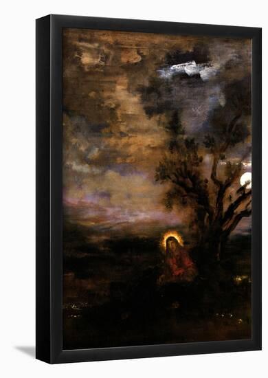 Moreau Christ in the Garden of Olives Art Print Poster-null-Framed Poster