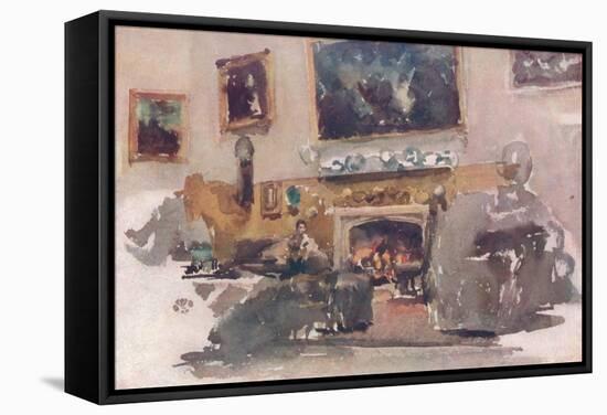 'Moreby Hall, Interior', 1884-James Abbott McNeill Whistler-Framed Stretched Canvas