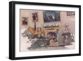 'Moreby Hall, Interior', 1884-James Abbott McNeill Whistler-Framed Giclee Print