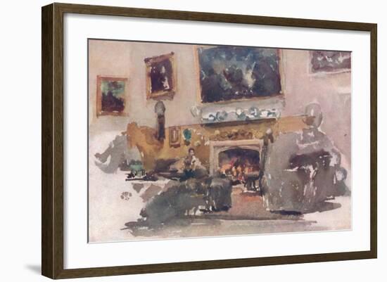 'Moreby Hall, Interior', 1884-James Abbott McNeill Whistler-Framed Giclee Print