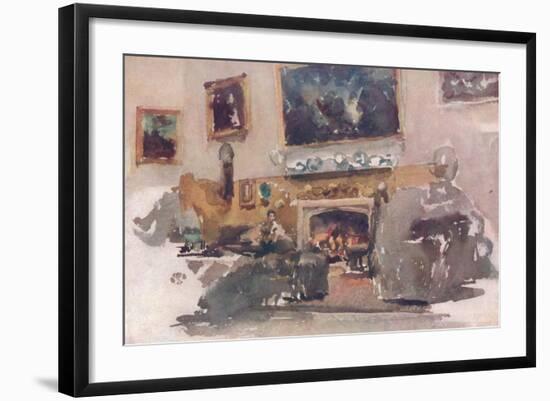 'Moreby Hall, Interior', 1884-James Abbott McNeill Whistler-Framed Giclee Print