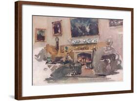 'Moreby Hall, Interior', 1884-James Abbott McNeill Whistler-Framed Giclee Print