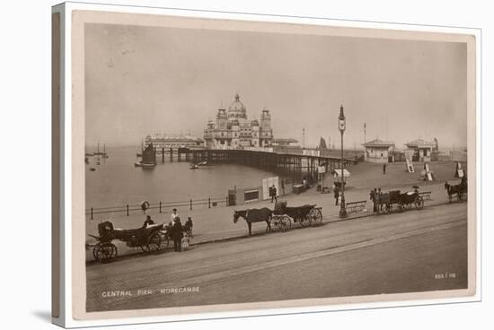 Morecambe, Lancashire: the Central Pier-null-Stretched Canvas