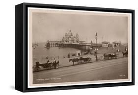 Morecambe, Lancashire: the Central Pier-null-Framed Stretched Canvas