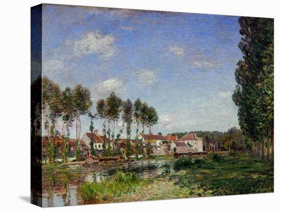 Moret, Bords du Loing, France (1892) RF 2024.-Alfred Sisley-Stretched Canvas