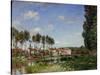 Moret, Bords du Loing, France (1892) RF 2024.-Alfred Sisley-Stretched Canvas