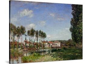 Moret, Bords du Loing, France (1892) RF 2024.-Alfred Sisley-Stretched Canvas