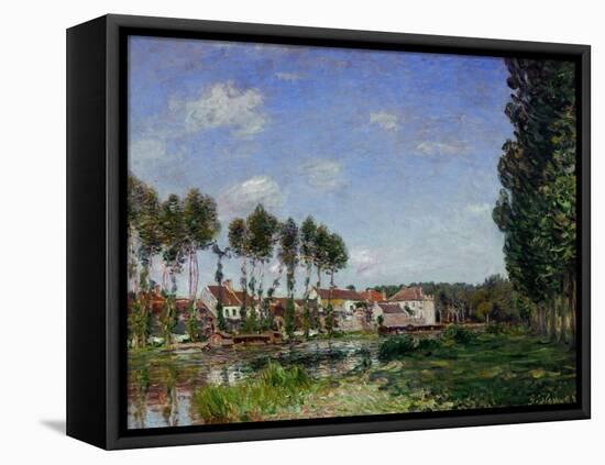 Moret, Bords Du Loing, France-Alfred Sisley-Framed Stretched Canvas