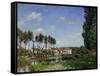 Moret, Bords Du Loing, France-Alfred Sisley-Framed Stretched Canvas