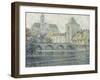 Moret Landscape, the Bridge; Paysage Moret, Le Pont, 1918-Henri Eugene Augustin Le Sidaner-Framed Giclee Print