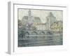 Moret Landscape, the Bridge; Paysage Moret, Le Pont, 1918-Henri Eugene Augustin Le Sidaner-Framed Giclee Print