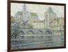 Moret Landscape, the Bridge; Paysage Moret, Le Pont, 1918-Henri Eugene Augustin Le Sidaner-Framed Giclee Print