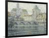 Moret Landscape, the Bridge; Paysage Moret, Le Pont, 1918-Henri Eugene Augustin Le Sidaner-Framed Giclee Print