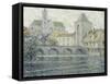 Moret Landscape, the Bridge; Paysage Moret, Le Pont, 1918-Henri Eugene Augustin Le Sidaner-Framed Stretched Canvas