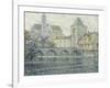 Moret Landscape, the Bridge; Paysage Moret, Le Pont, 1918-Henri Eugene Augustin Le Sidaner-Framed Giclee Print