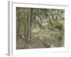 Moret, le canal du Loing (Seine et Marne) ou Chemin de halage à Saint Mammès-Camille Pissarro-Framed Giclee Print