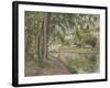 Moret, le canal du Loing (Seine et Marne) ou Chemin de halage à Saint Mammès-Camille Pissarro-Framed Giclee Print