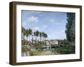 Moret, on the Banks of the Loing, 1892-Alfred Sisley-Framed Giclee Print