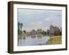 Moret, River and Bridge, 1892-Alfred Sisley-Framed Giclee Print