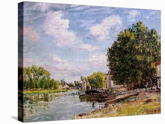 Moret-Sur-Loing, 1885-Alfred Sisley-Stretched Canvas