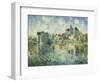 Moret-Sur-Loing, the Bridge and the Church; Moret-Sur-Loing, Le Pont Et L'Eglise, C.1935-Gustave Loiseau-Framed Giclee Print