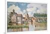 Moret-Sur-Loing, the Porte De Bourgogne, 1891-Alfred Sisley-Framed Giclee Print