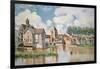 Moret-Sur-Loing, the Porte De Bourgogne, 1891-Alfred Sisley-Framed Giclee Print