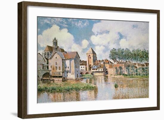 Moret-Sur-Loing, the Porte De Bourgogne, 1891-Alfred Sisley-Framed Giclee Print