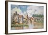 Moret-Sur-Loing, the Porte De Bourgogne, 1891-Alfred Sisley-Framed Giclee Print