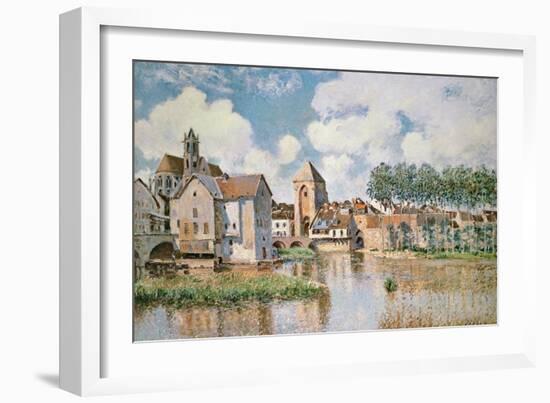 Moret-Sur-Loing, the Porte De Bourgogne, 1891-Alfred Sisley-Framed Giclee Print