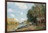 Moret. the Banks of the River Loing, 1885-Alfred Sisley-Framed Giclee Print