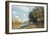 Moret. the Banks of the River Loing, 1885-Alfred Sisley-Framed Giclee Print