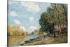 Moret. the Banks of the River Loing, 1885-Alfred Sisley-Stretched Canvas