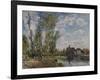 Moret, View of the Loing, Afternoon in May-Alfred Sisley-Framed Giclee Print