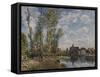 Moret, View of the Loing, Afternoon in May-Alfred Sisley-Framed Stretched Canvas